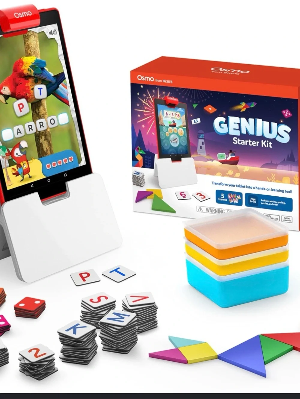 Genius Learning Kit for Tablets - Red and White